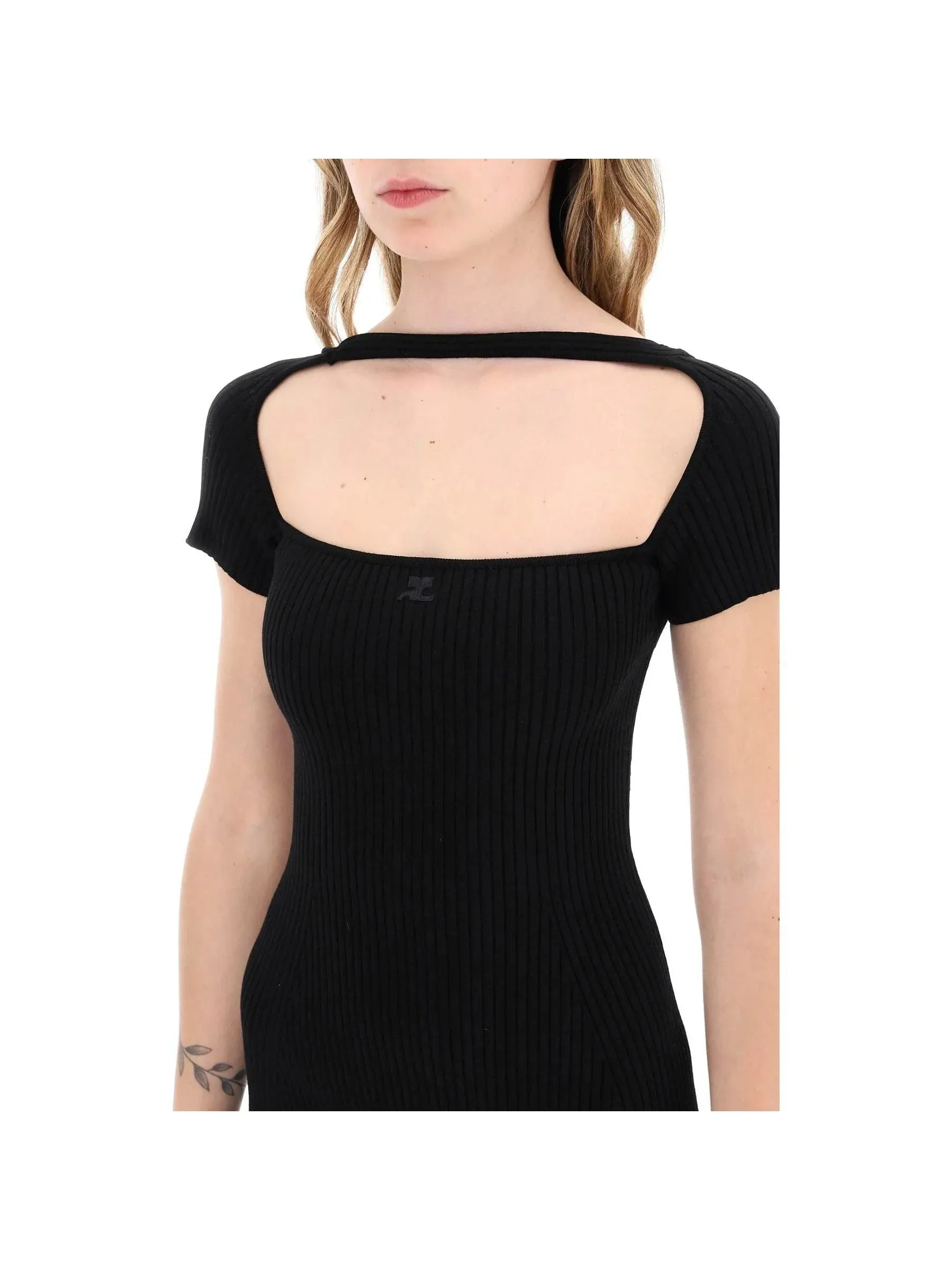 Hyperbole Ribbed Mini Dress