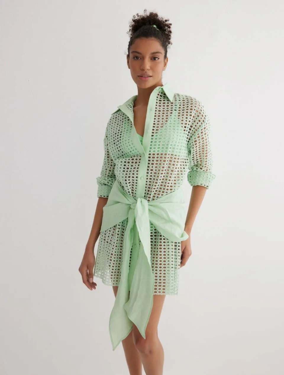 Jesabel Mint Green Dress