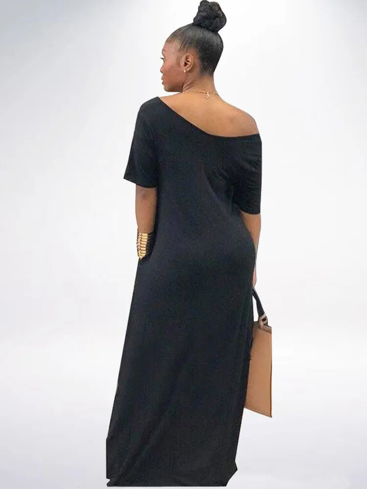 Kaftan Loose Pockets Boho Maxi Dresses