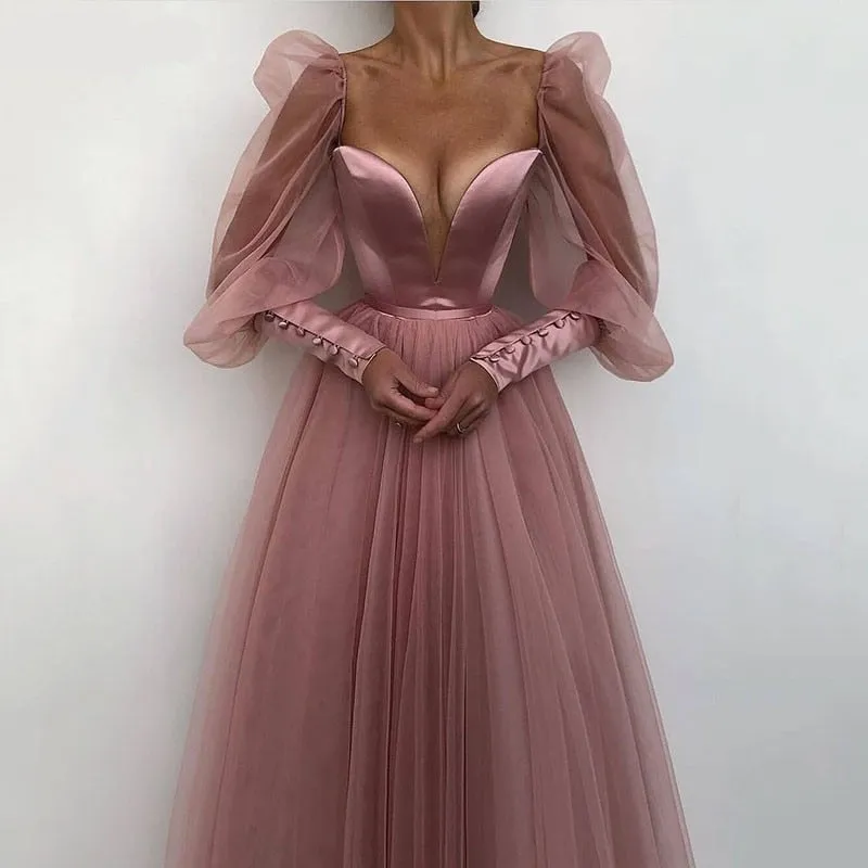 Kamames A line Evening Dress Promdress Short Simple Evening Gown Long Sleeves Robe De Soiree Formal Party Dresses Custom made