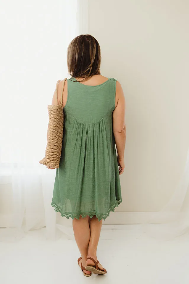 Lace Trim Dress
