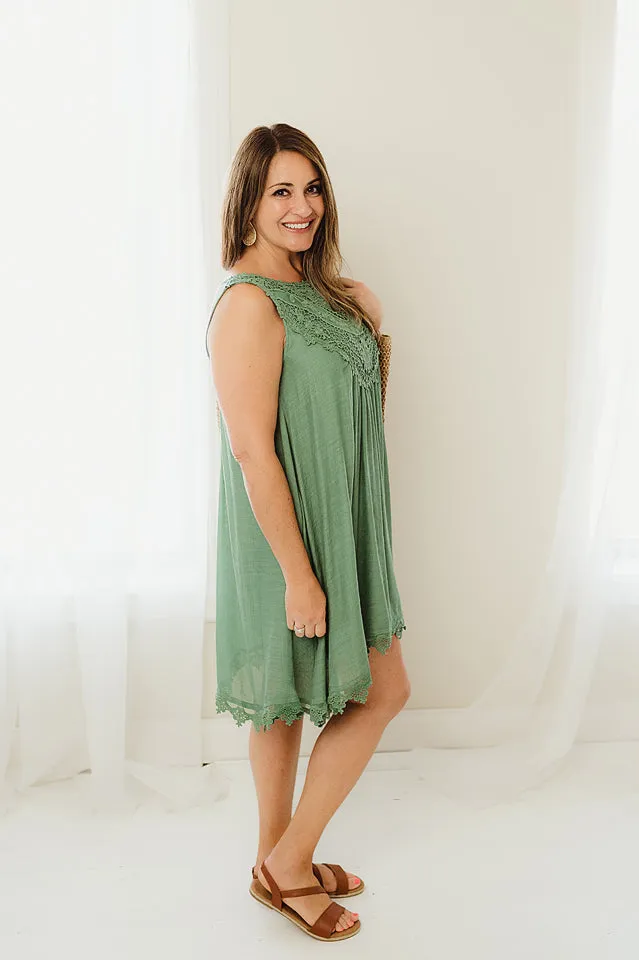 Lace Trim Dress