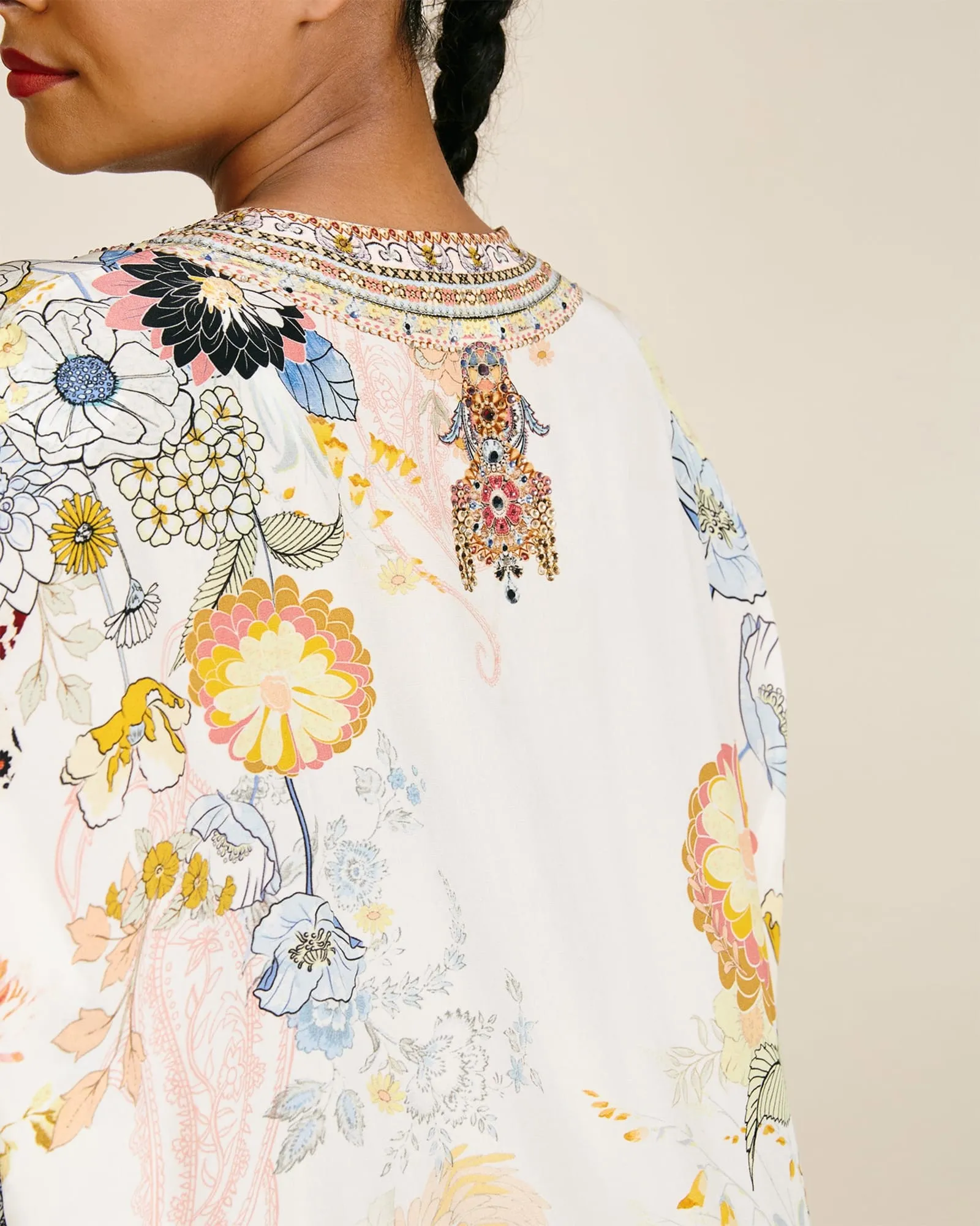 Lace Up Kaftan | Britain Boquet