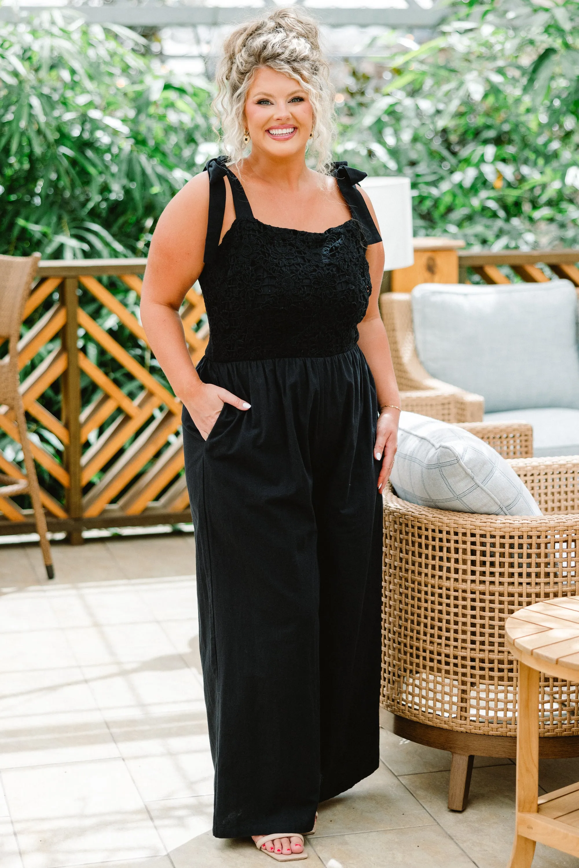 Let's Dance Tonight Jumpsuit, Black