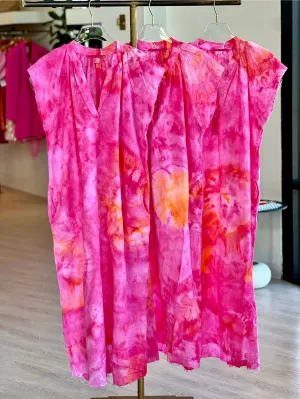 Logx92 Gauze Maxi Dress - Pink Dance