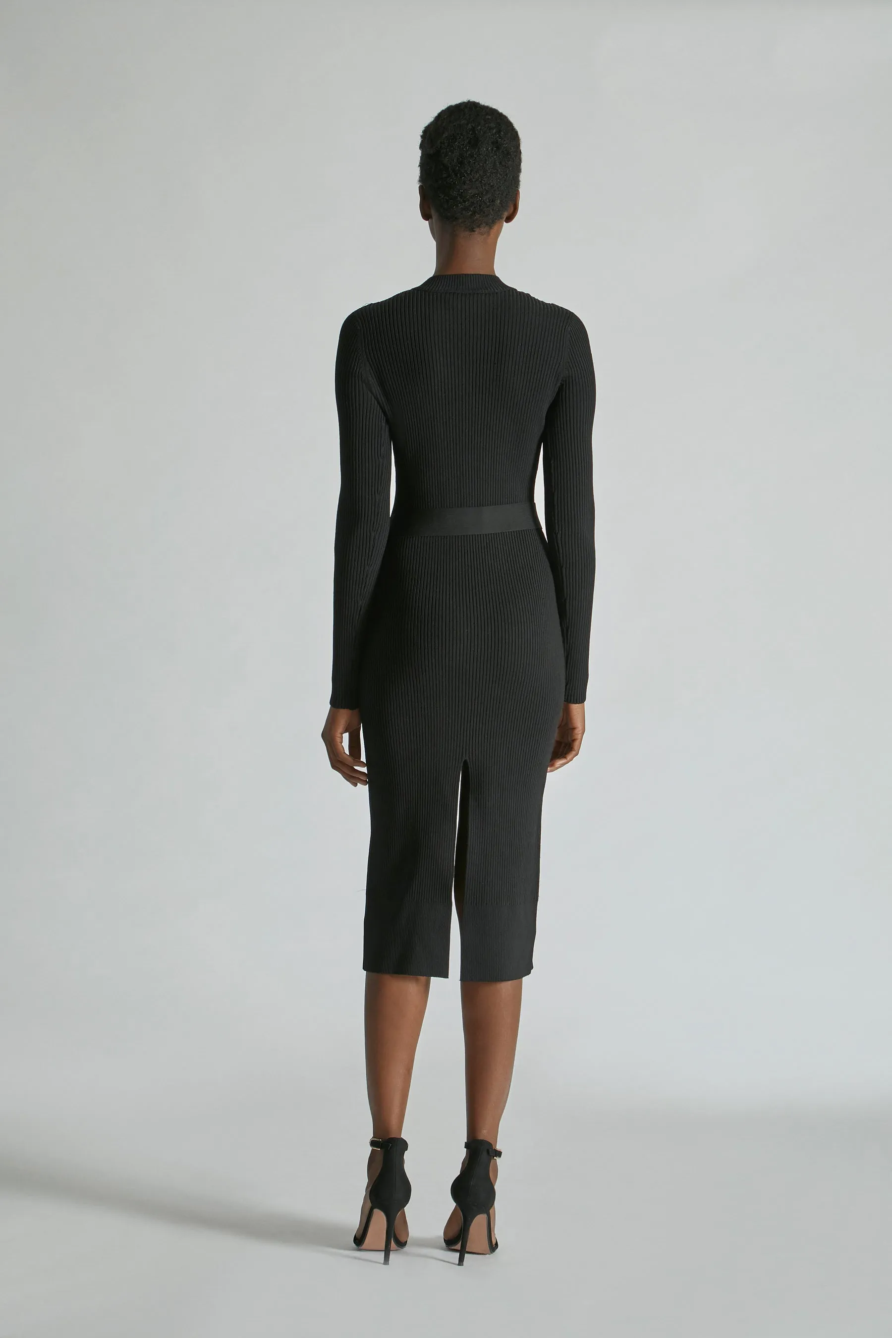 Macrame Knit Midi Dress
