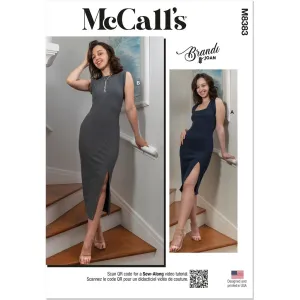 McCall's Pattern M8383 Misses' Knit Dresses by Brandi Joan
