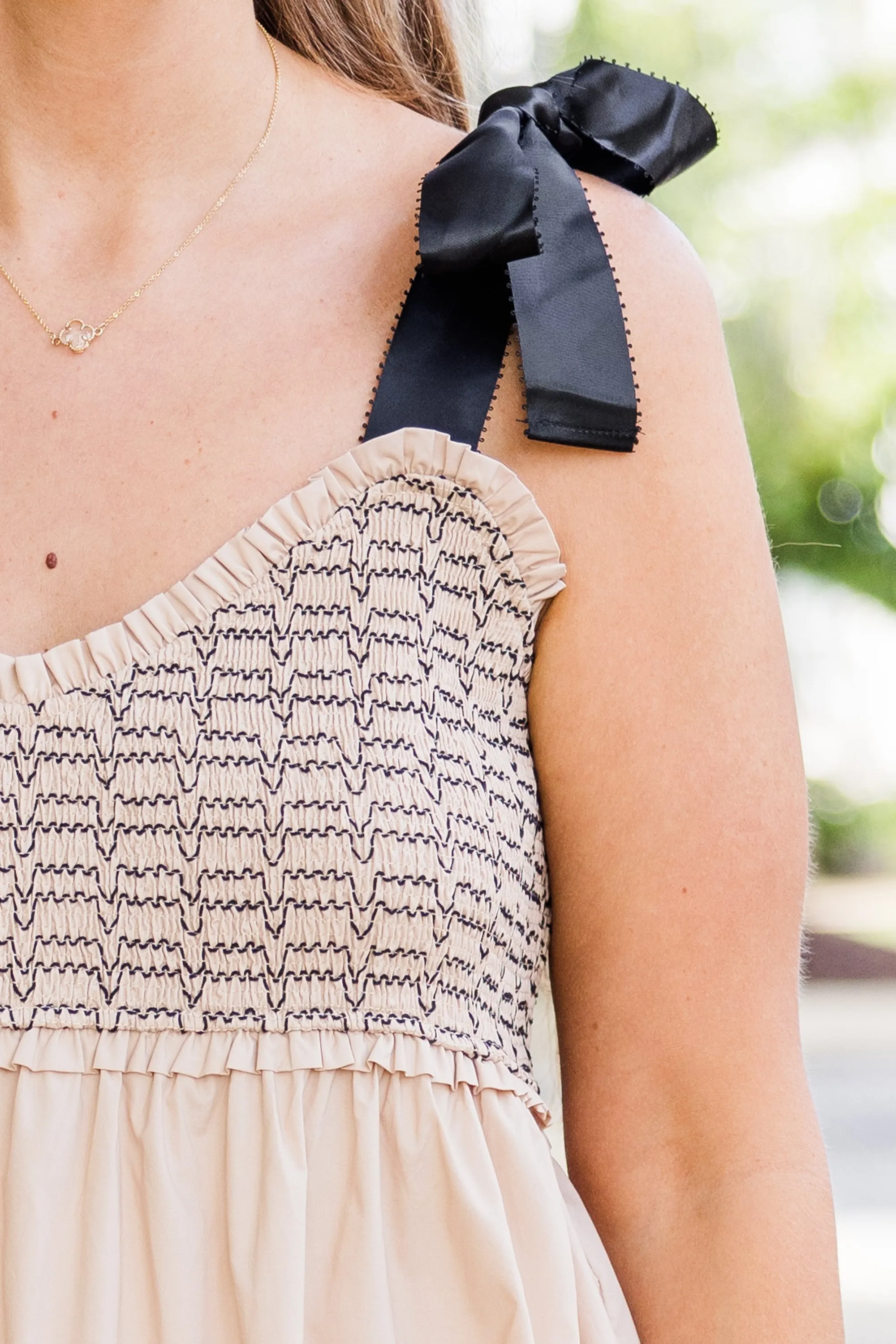 Midnight Garden Dress, Taupe