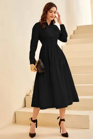 Modely Ruffle Hem Shirt Dress