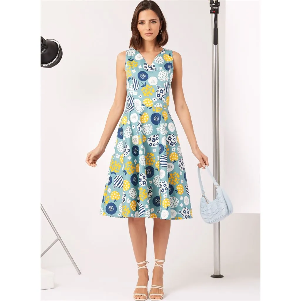 New Look Sewing Pattern N6748 Misses' Dress With Sleeve Variations