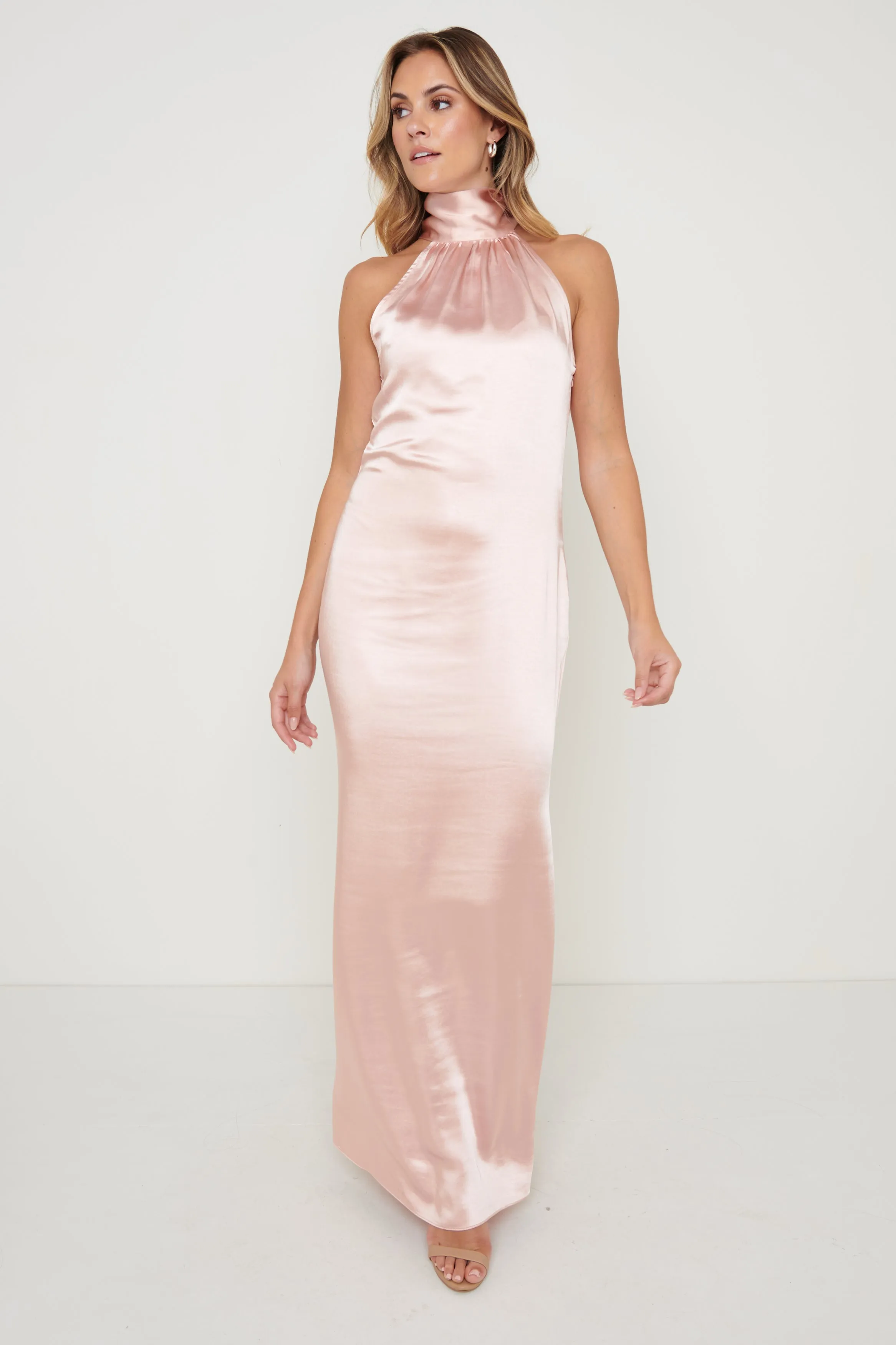 Odelle Maxi Bridesmaid Dress - Matte True Blush