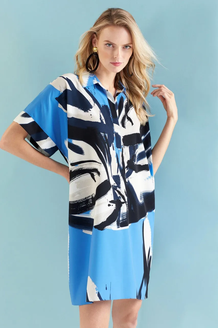 Petal Paint Stroke Caftan Dress