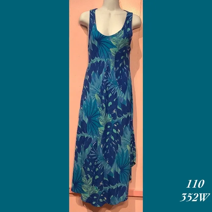 Rainbow Jo Sundress Resort Wear Floral Print Midi Dress - 110 - 352W