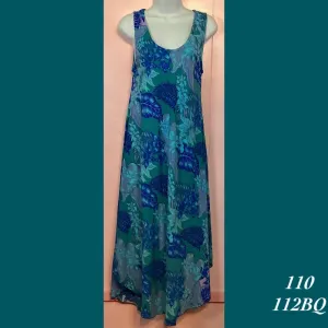 Rainbow Jo Sundress Resort Wear Floral Print Midi Dress - 110X - 112BQ