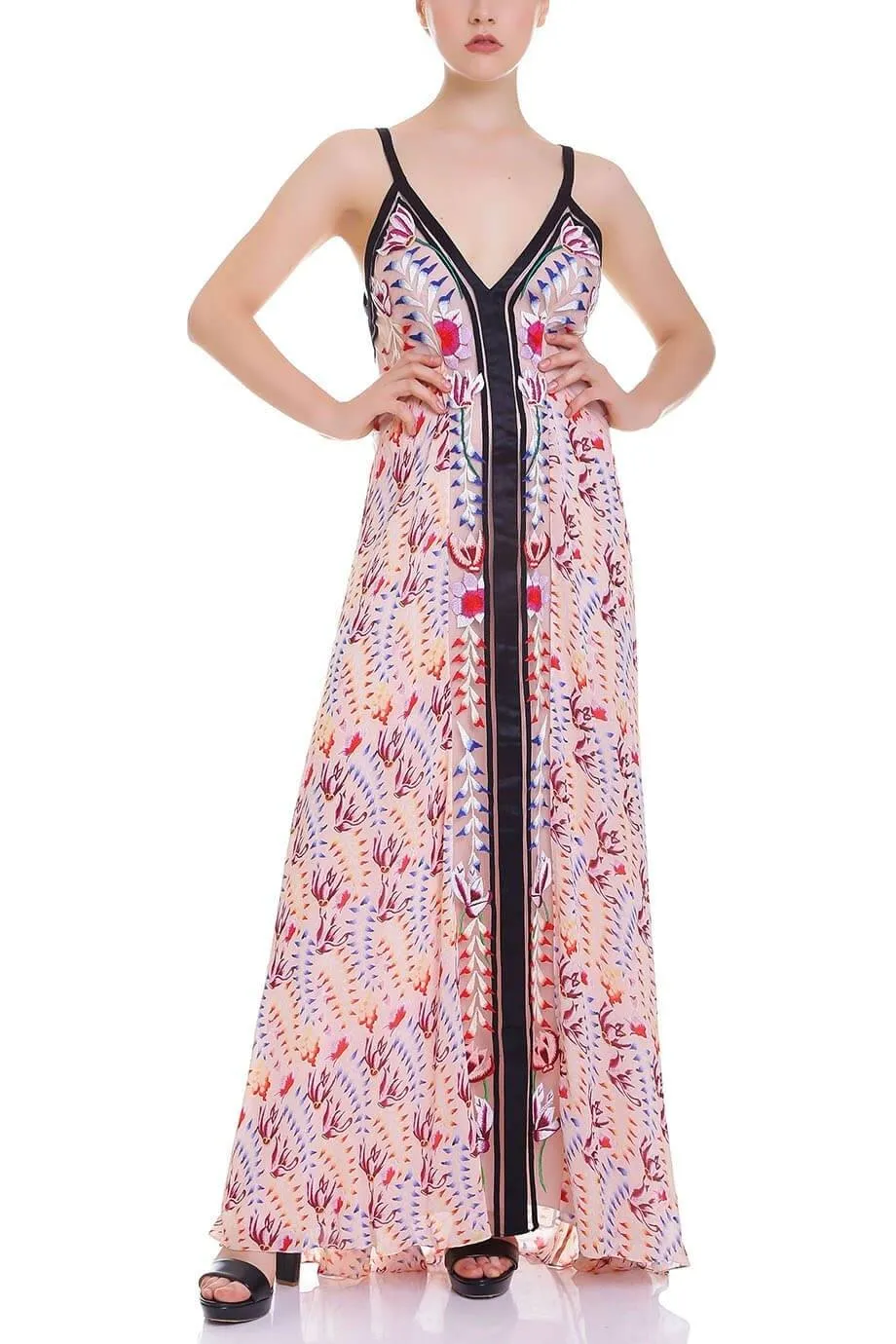 Rosy Strappy Dress
