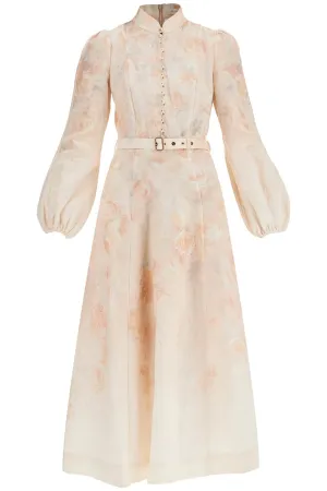 Ruffle Sleeve Midi Dress