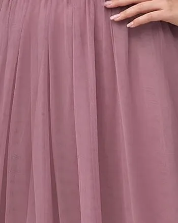 Sequin Leaf Floor-length Evening Dress | Purple Orchid