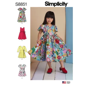 Simplicity Pattern S8851 Child's Dresses 8851