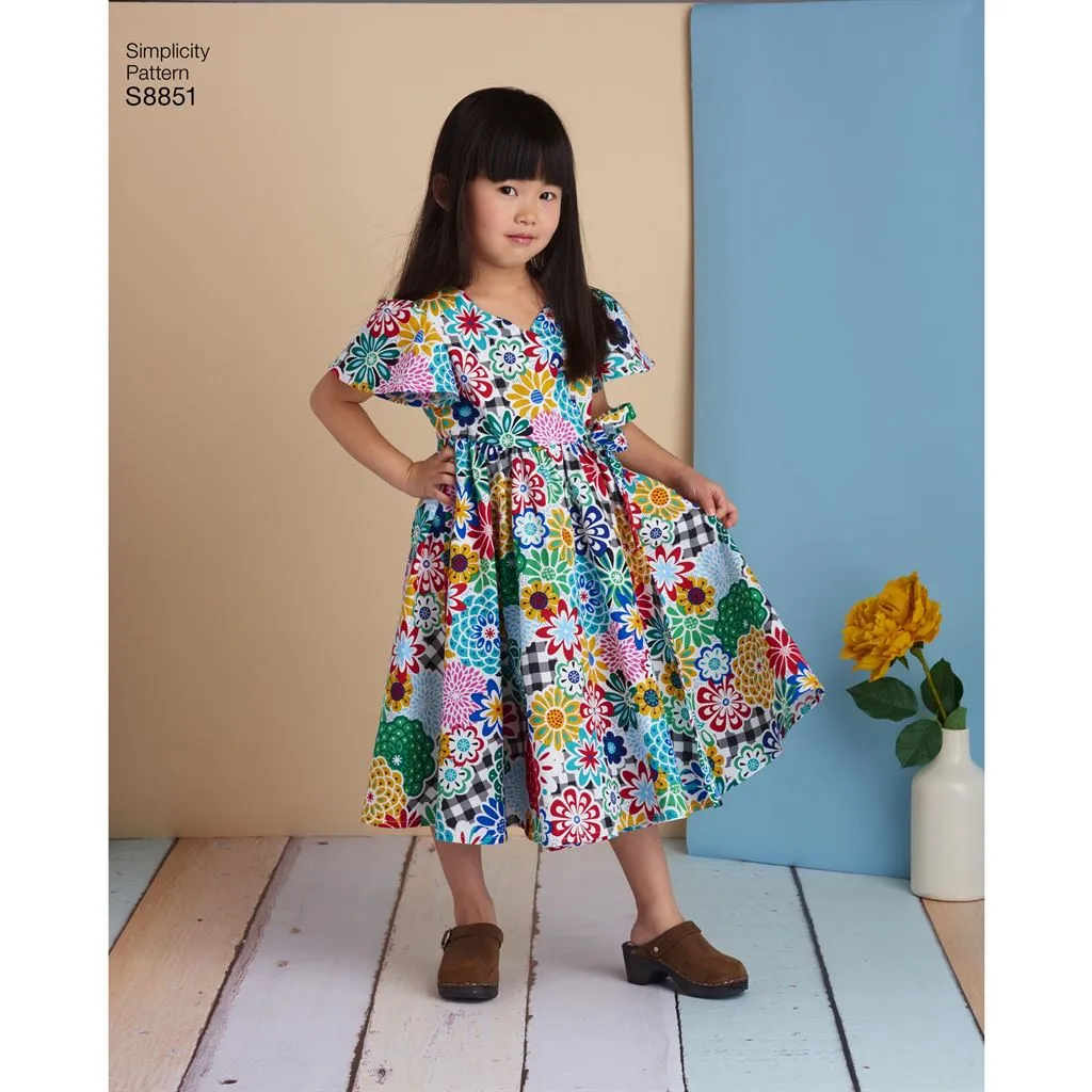 Simplicity Pattern S8851 Child's Dresses 8851