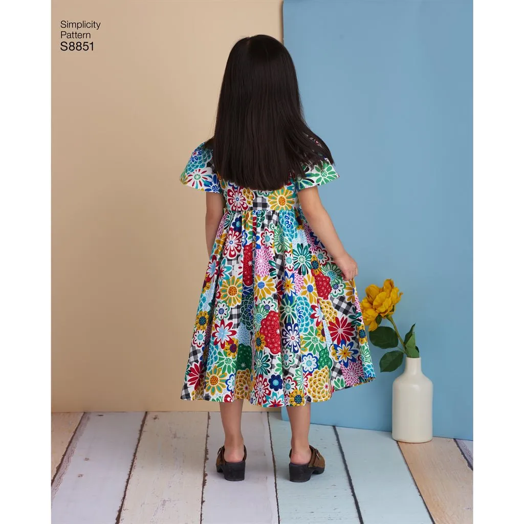 Simplicity Pattern S8851 Child's Dresses 8851