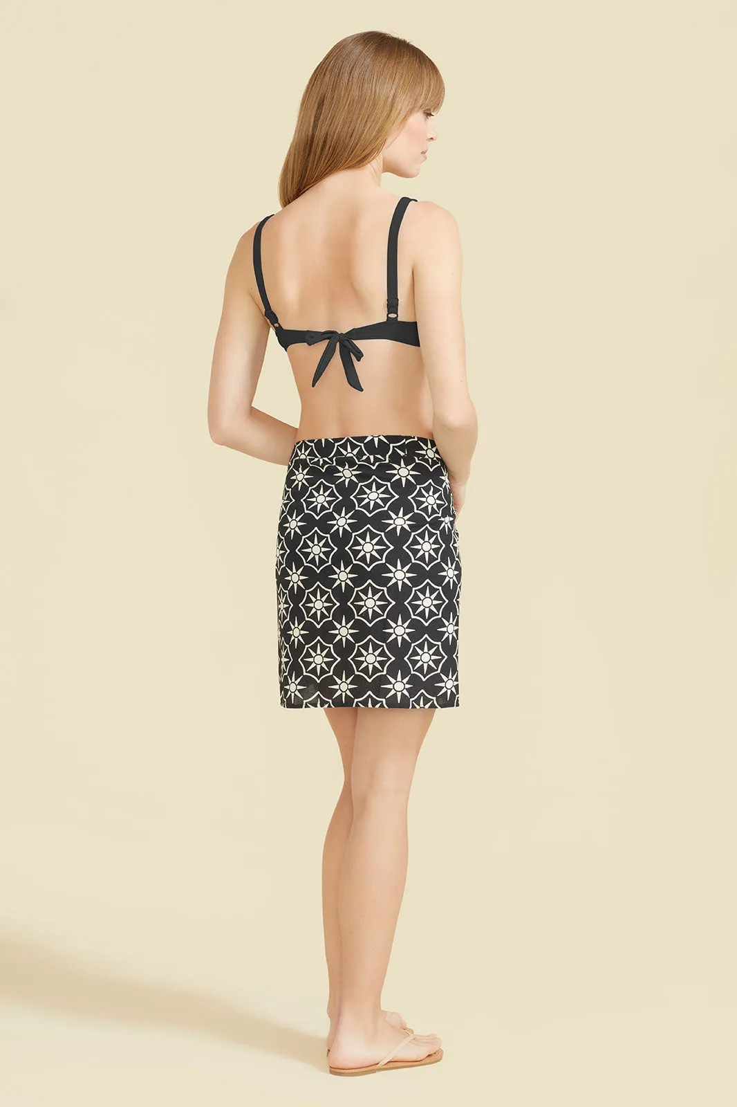 Sitano x SimkinStyle Natalia Sarong - Black/Cream by Sitano
