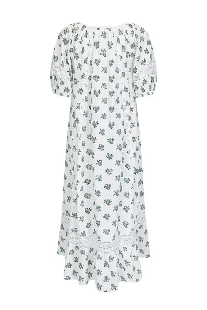 Spell | Fable Block Printed Midi Dress - Wild Poppy