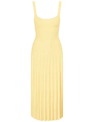 STAUD Ellison Knit Midi Dress
