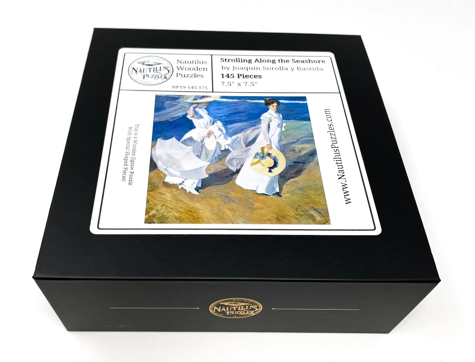 Strolling Along the Seashore (145 Piece Beach Wooden Jigsaw Puzzle)