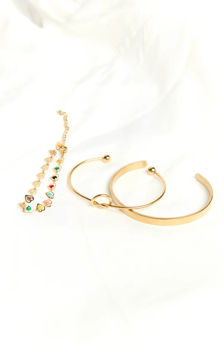 Susie Gold Bracelet 3 Pack