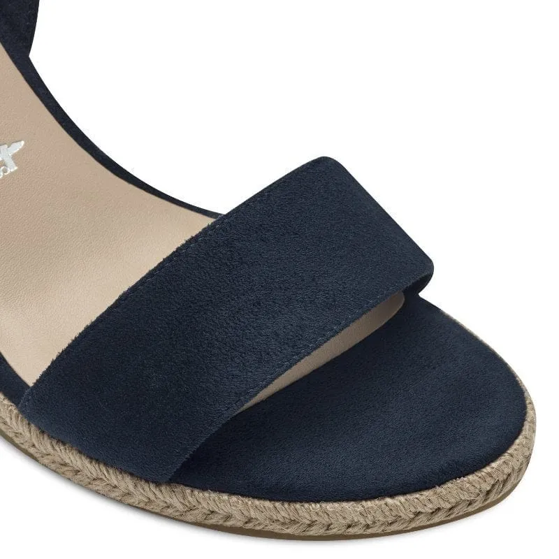 Tamaris Womens Navy High-Heel Sandal 1-28300-42