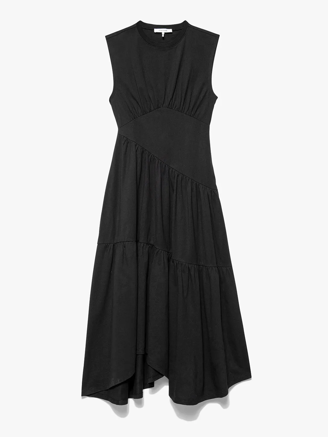 The Gathered Tank Dress - Noir
