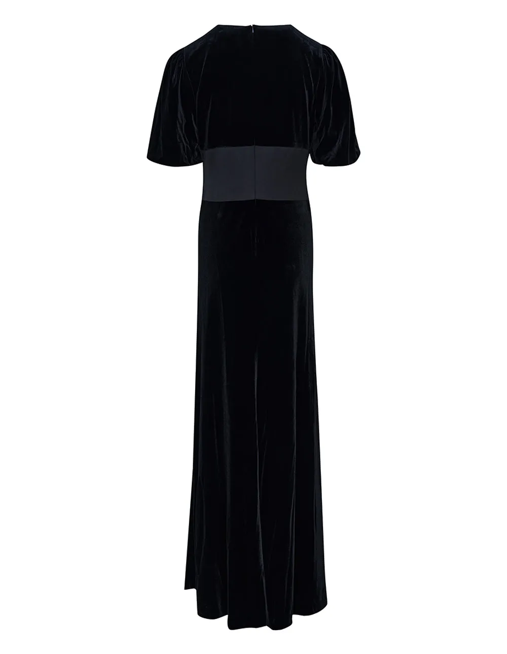 Velvet And Satin Crepe Dress