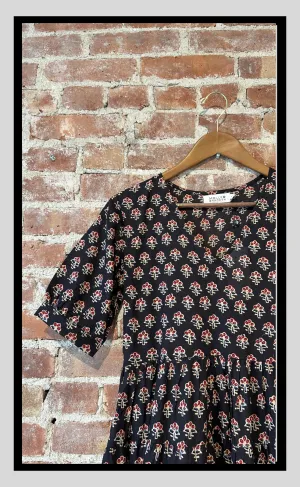 Vintage Charm Floral Midi Dress