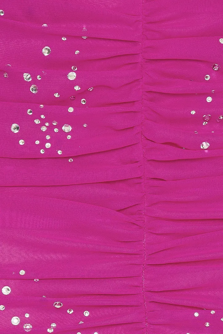 Vivetta - Georgette Mini Dress: Fuscia