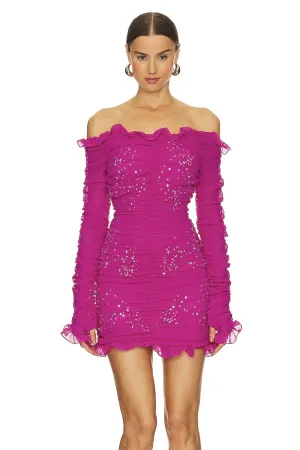 Vivetta - Georgette Mini Dress: Fuscia