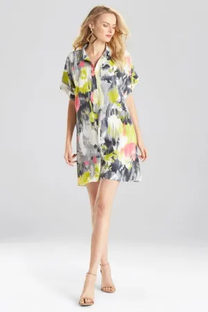 Watercolor Caftan Dress