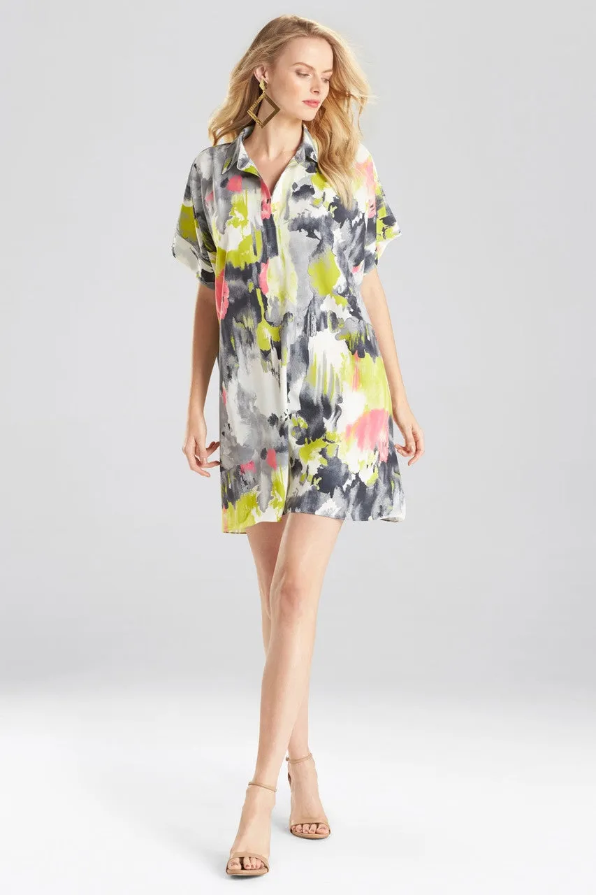 Watercolor Caftan Dress