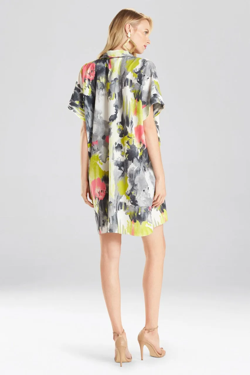 Watercolor Caftan Dress