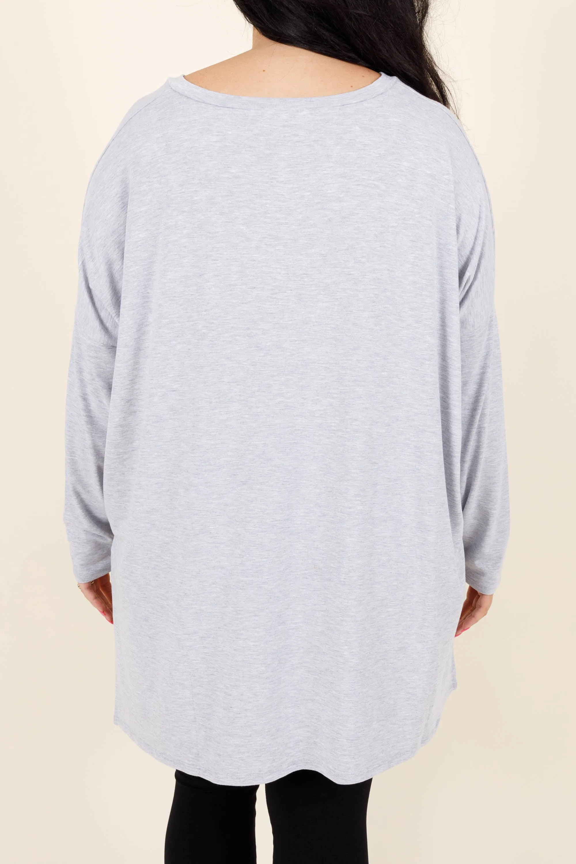 What About You Top, Heather Grey