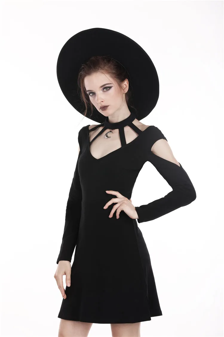 Women punk daily wear moon dress DW285