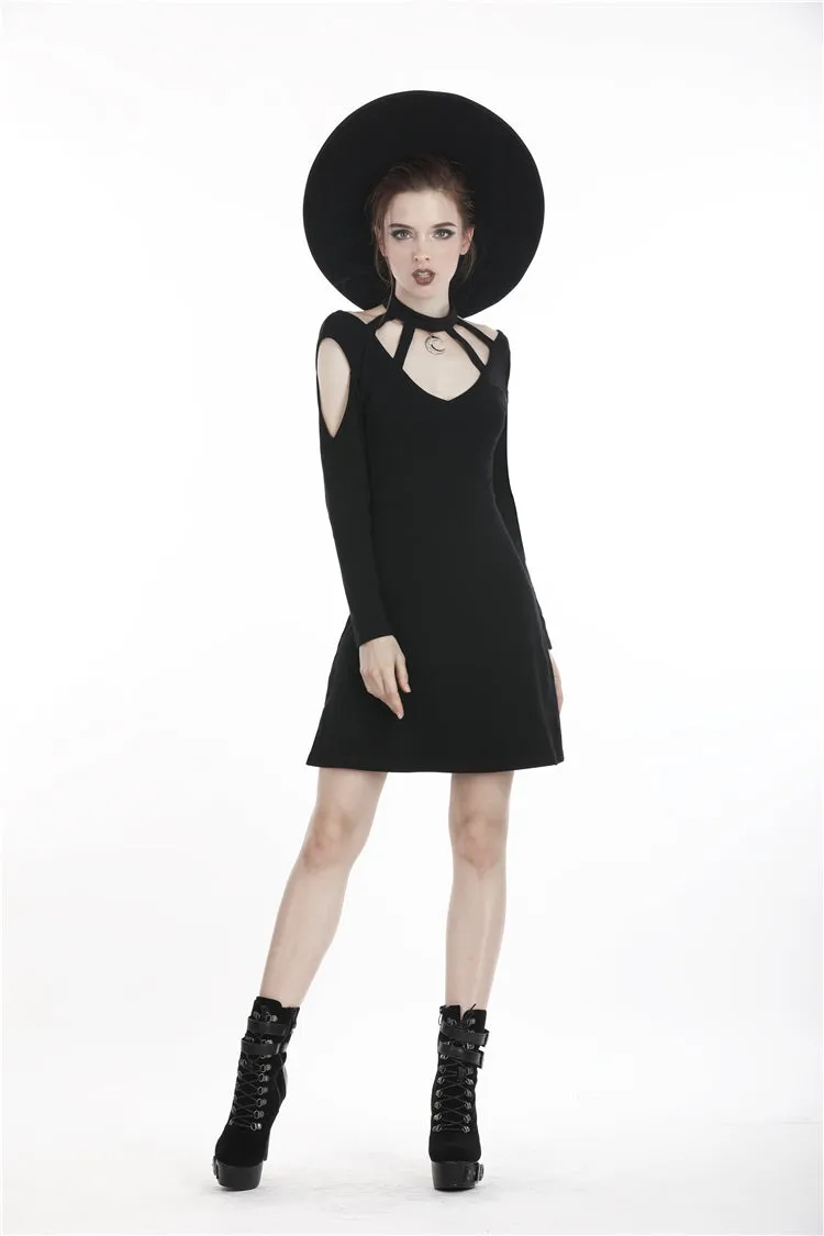 Women punk daily wear moon dress DW285