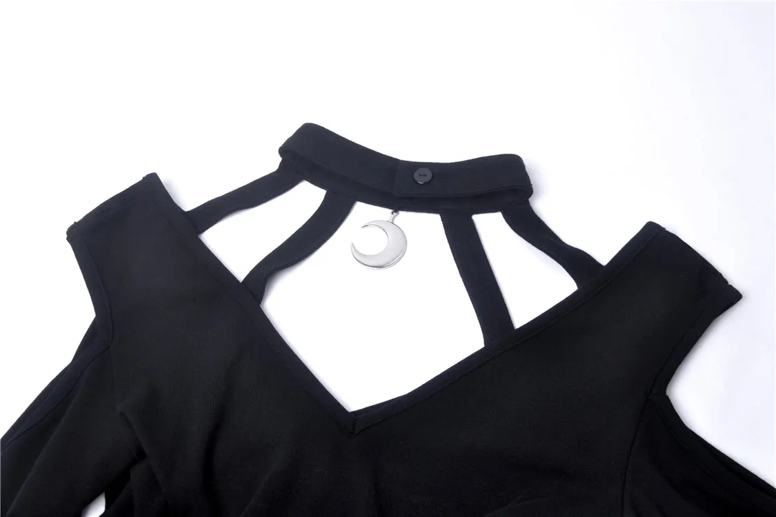 Women punk daily wear moon dress DW285