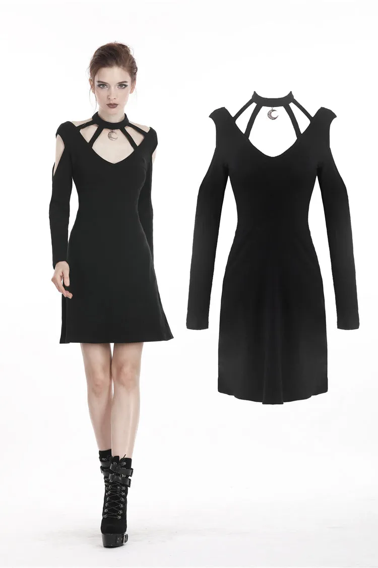Women punk daily wear moon dress DW285