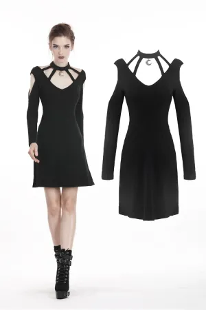 Women punk daily wear moon dress DW285