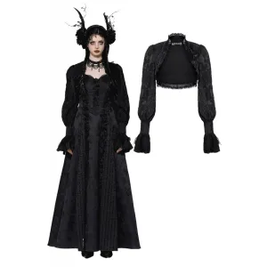 Women's Gothic Lace Bubble-Sleeved Cape
