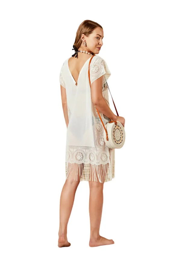 Women's Romantic Beachwear Versatile Cover-Up Beach Dress for Sun Protection and Comfort