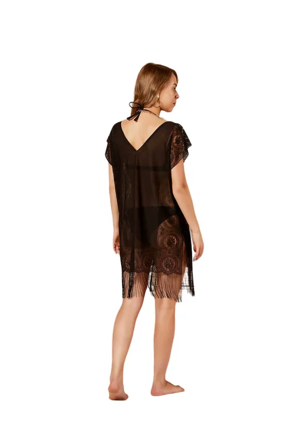 Women's Romantic Beachwear Versatile Cover-Up Beach Dress for Sun Protection and Comfort